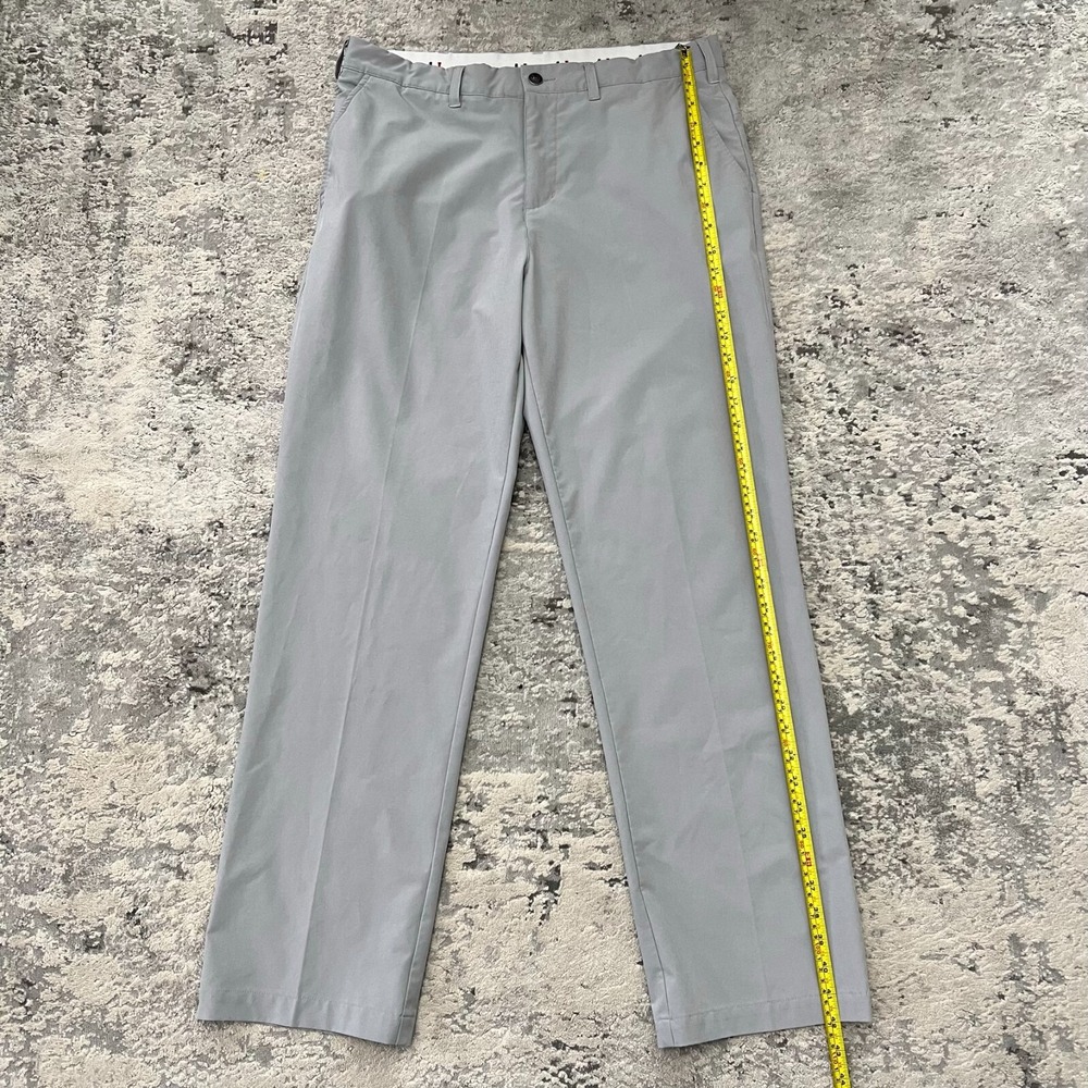 Short Par 4 36x32 Performance Stretch Chino Golf Pants Light Gray